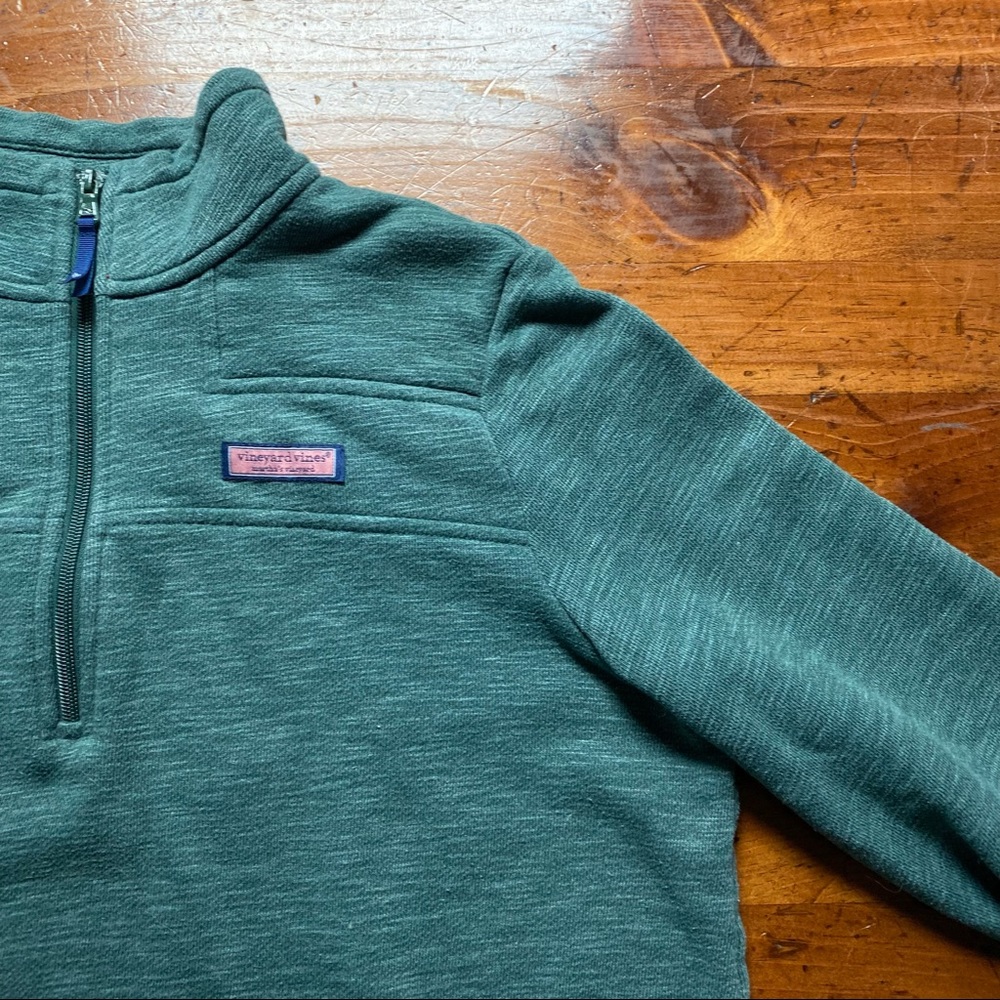 Vineyard Vines - Hunter Green Sherp Pullover - Women’s Medium